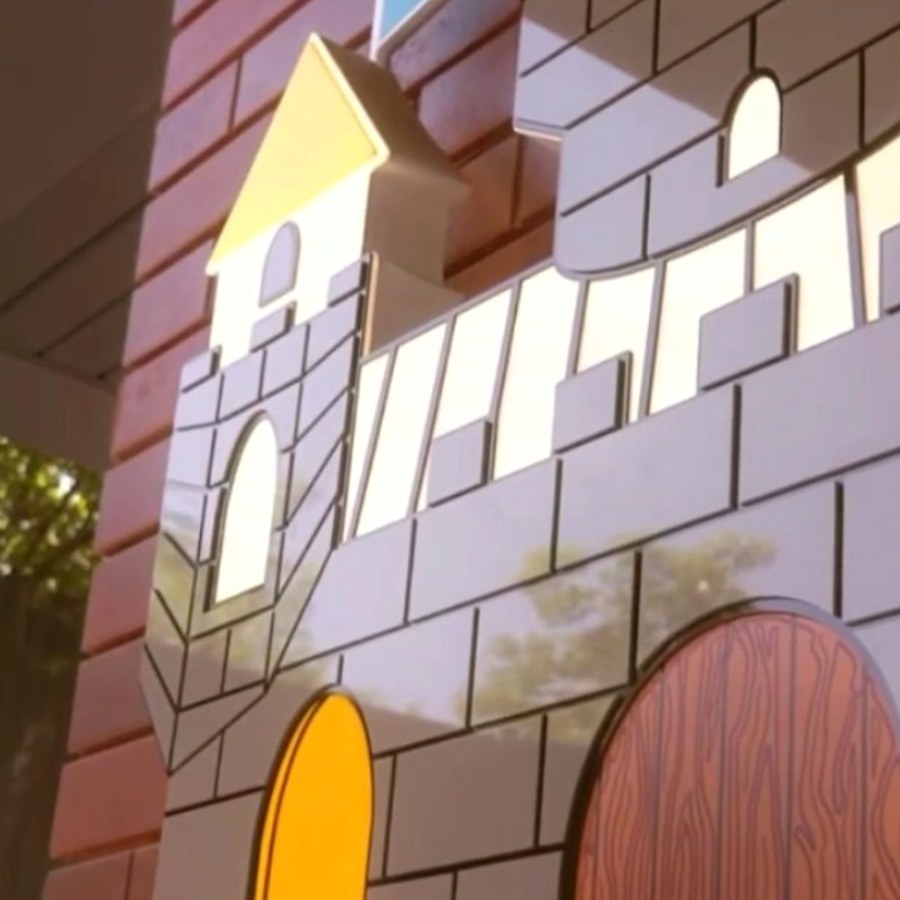 The Donut Castle storefront detail